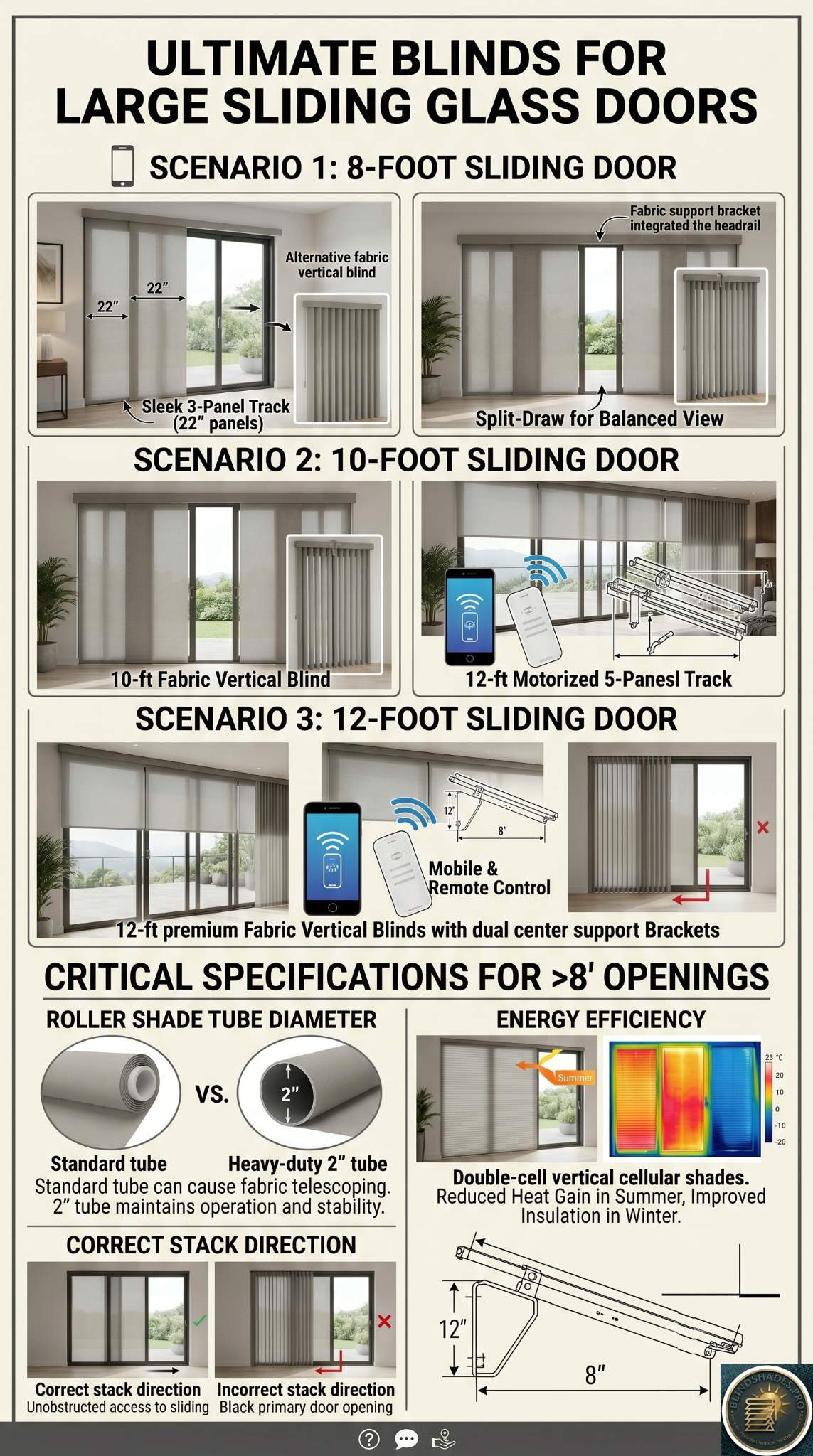 What Are the Best Blinds for Large Sliding Glass Doors