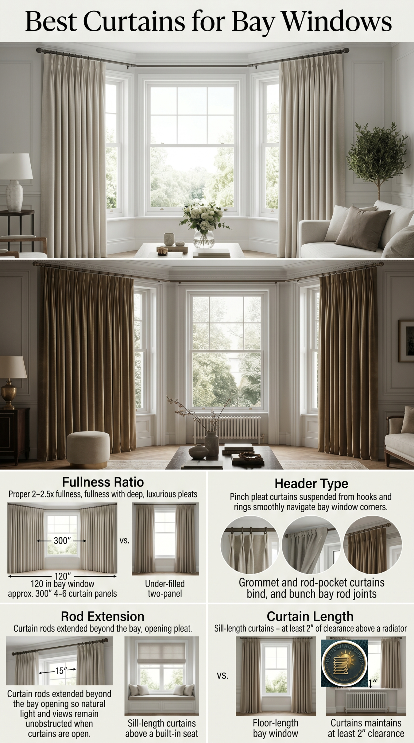 What Are the Best Curtains for a Bay Window