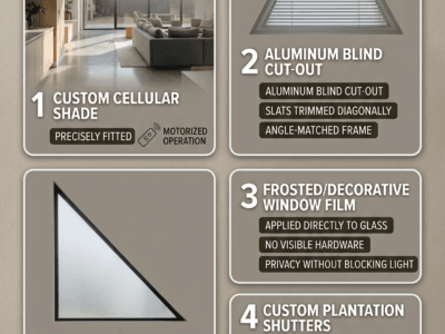 What Window Treatment Options Work on Triangular Windows