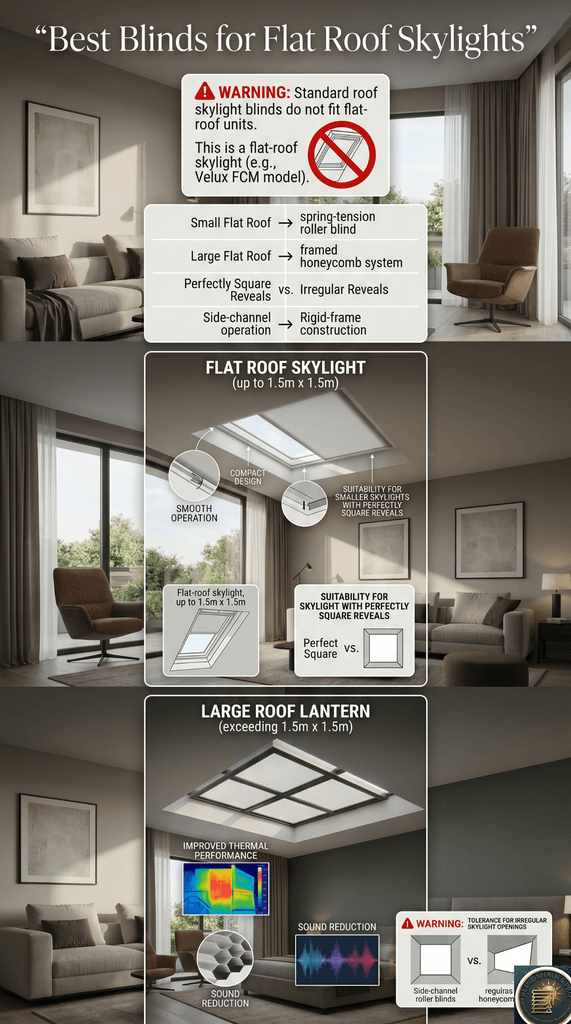 What Are the Best Blinds for Flat Roof Skylights