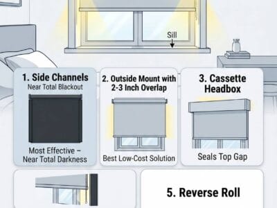Why Is Light Coming Through the Sides of My Roller Blind