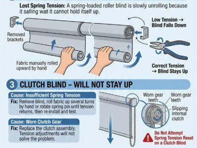 Why Won’t My Roller Blind Stay Up?