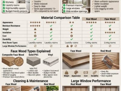 Wood vs Faux Wood Blinds: Which Should You Choose