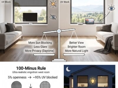 5% vs 10% Solar Shades: The Openness Factor Decision