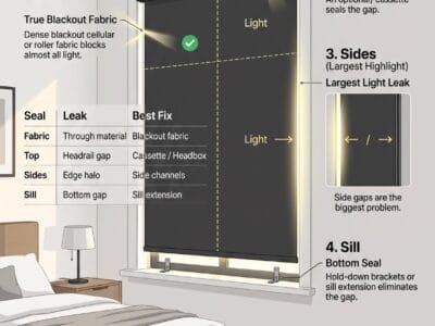 Cordless Blackout Blinds for Bedrooms: The Four Seals