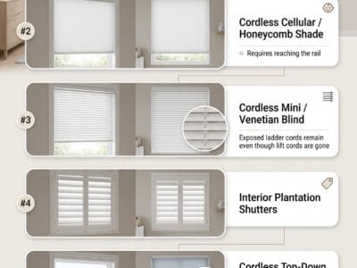 Are Cordless Blinds Child-Safe? Four Qualifications