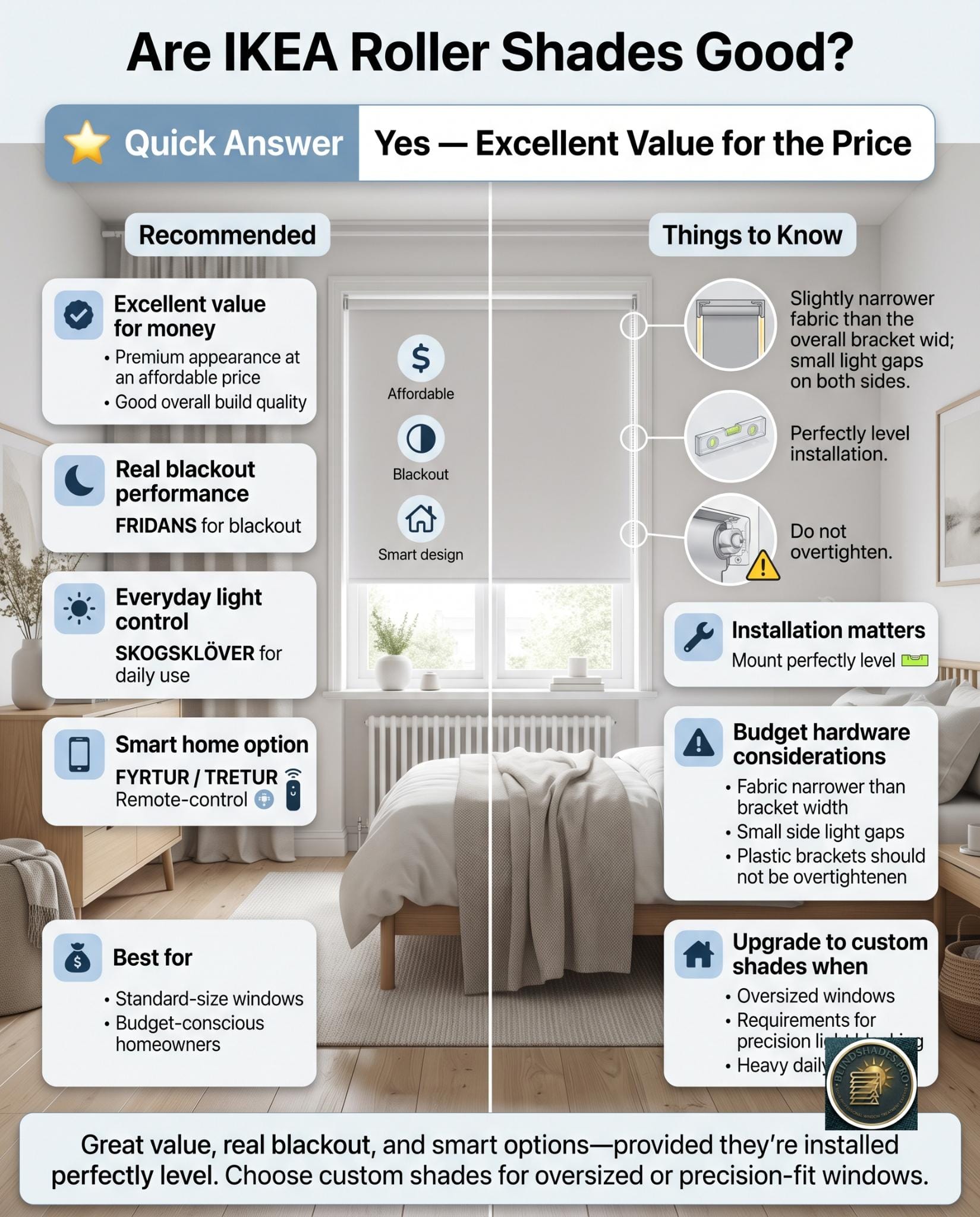 Are IKEA Roller Shades Good?