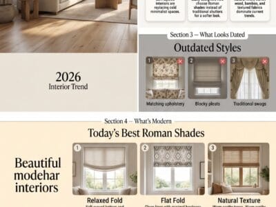 Are Roman Shades Outdated? What’s In Style in 2026