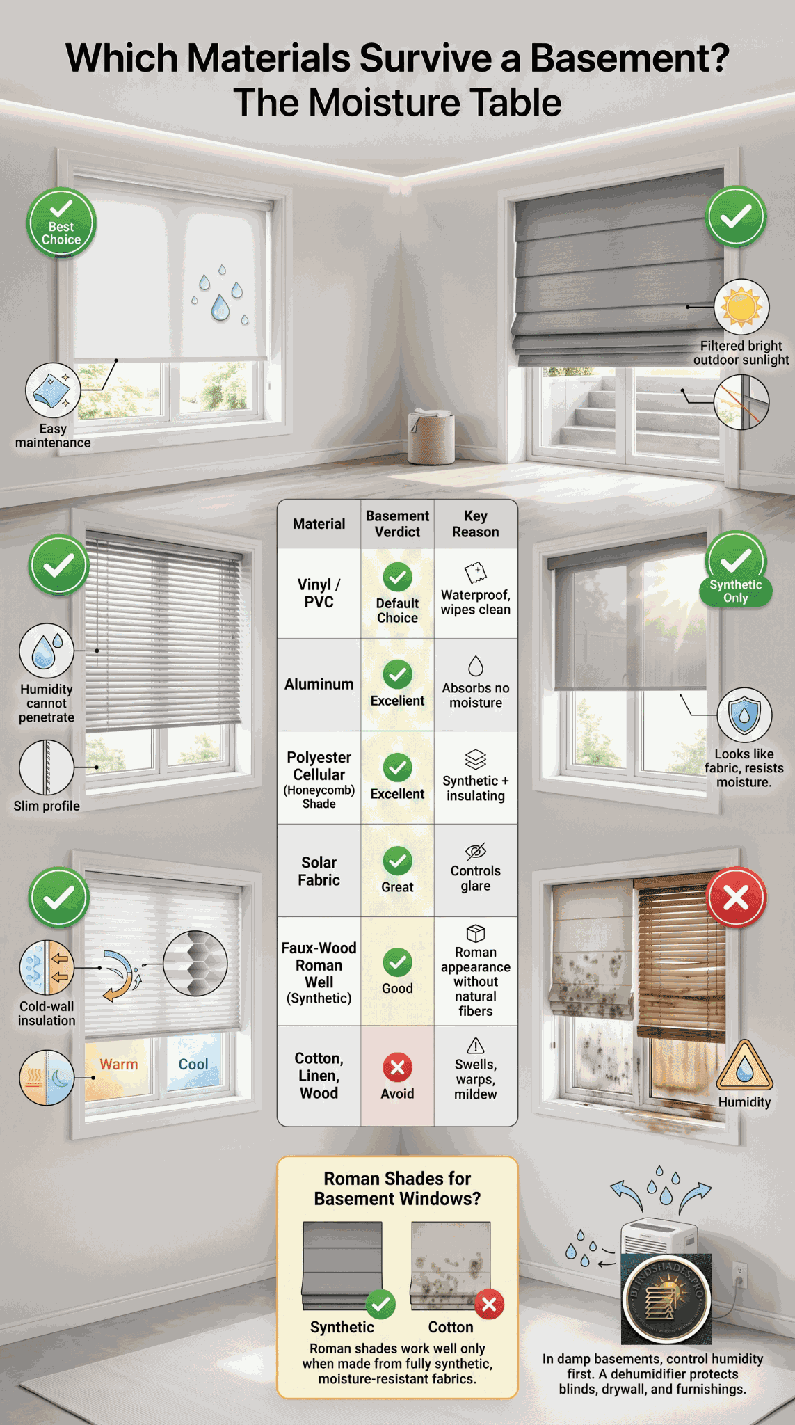 Best Basement Window Blinds 2026: Hopper, Egress + Moisture