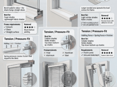 Best No Drill Blinds 2026: Tension, Adhesive + Magnetic
