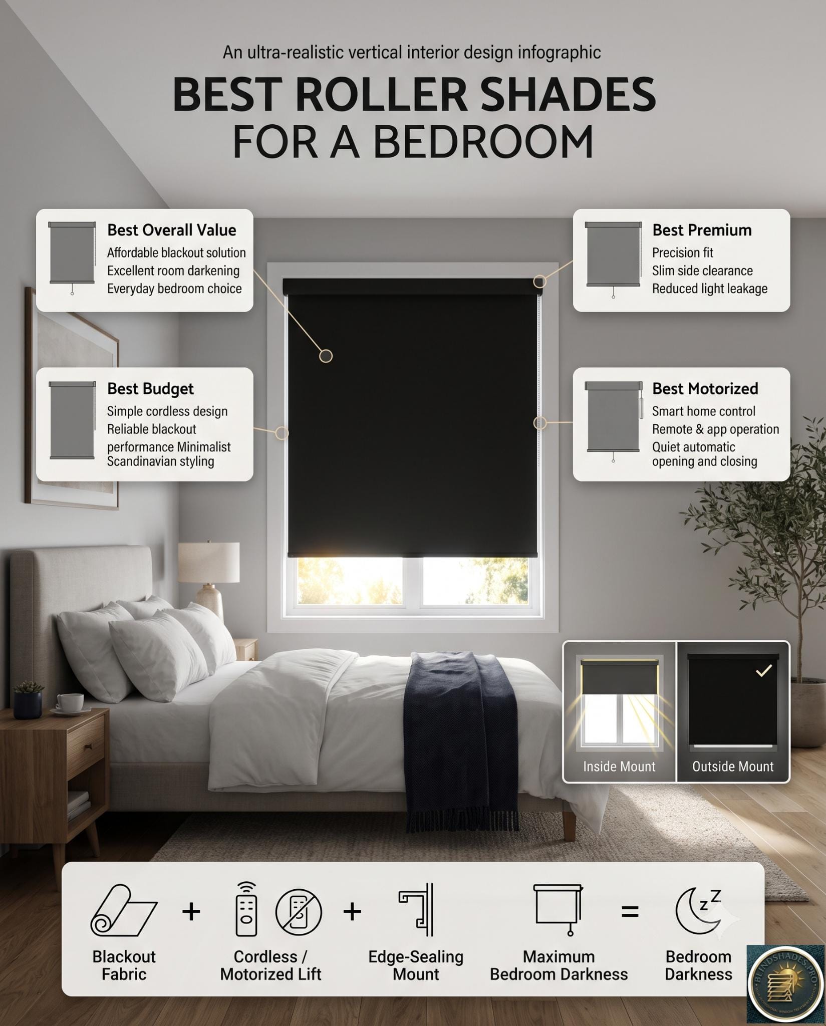 Best Roller Shades for a Bedroom (2026)