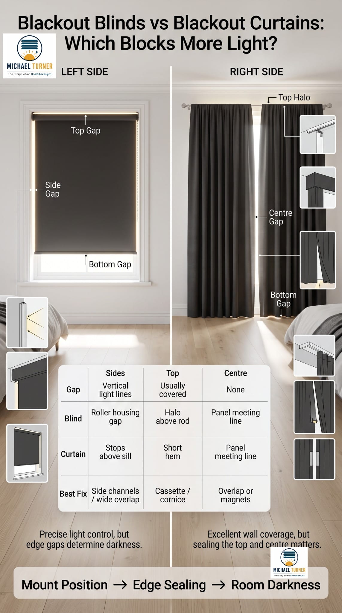 Blackout Blinds vs Blackout Curtains: Which Blocks More?