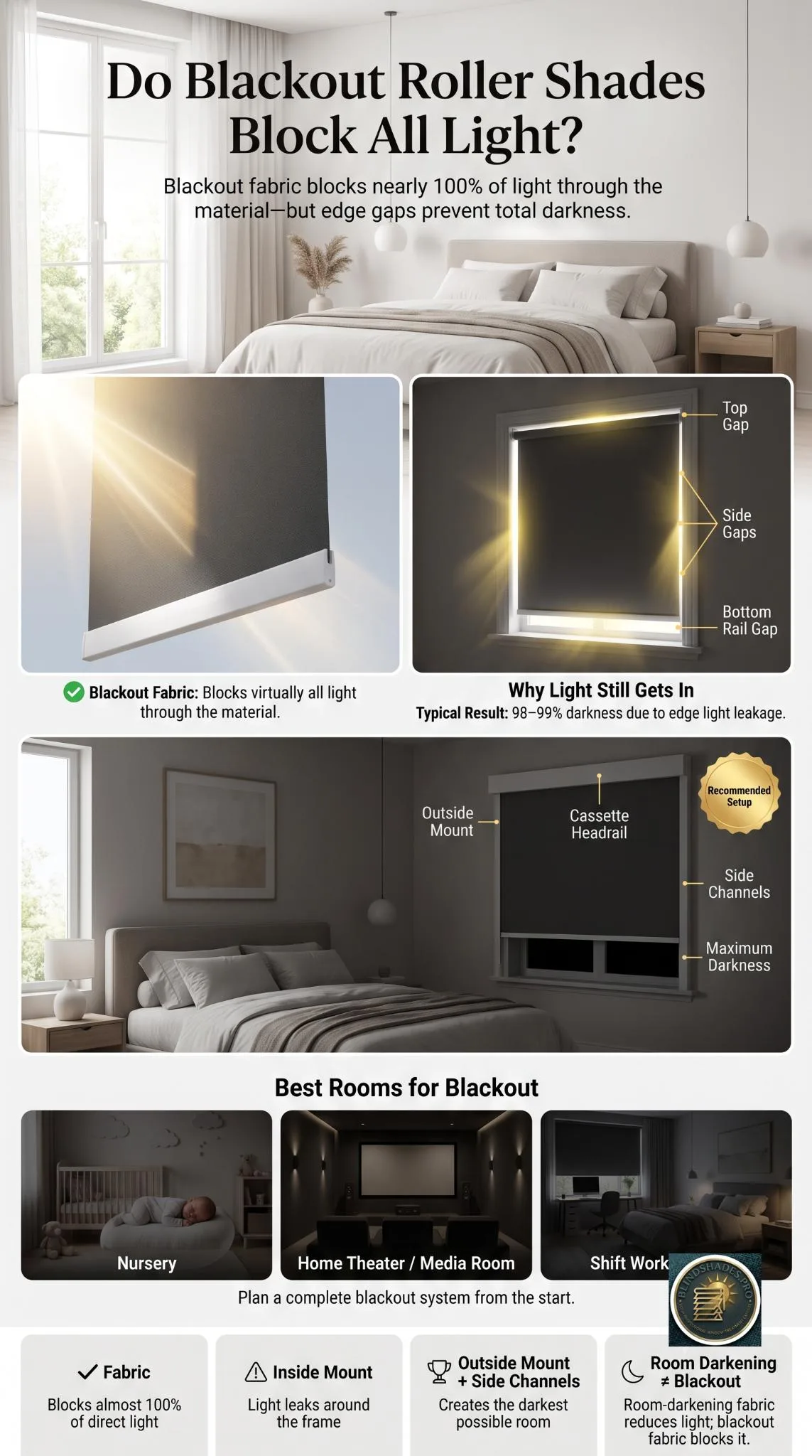 Do Blackout Roller Shades Block All Light