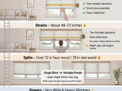 Cordless Blinds for Large Windows: The 72-Inch Rule