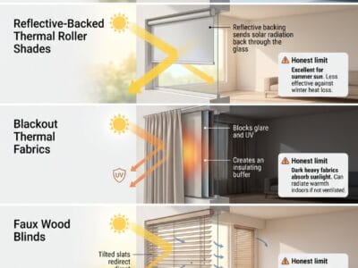 Do Thermal Blinds Keep Heat Out? The Summer Gap Rule