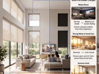 Blackout Blinds in a Living Room: When They Are Worth I