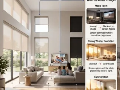 Blackout Blinds in a Living Room: When They Are Worth I