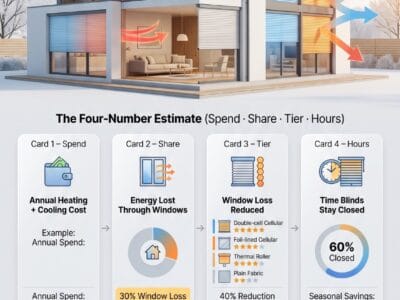 How Much Do Thermal Blinds Save? The Four-Number Estimate