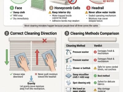 How to Clean Cordless Blinds Without Wrecking Them