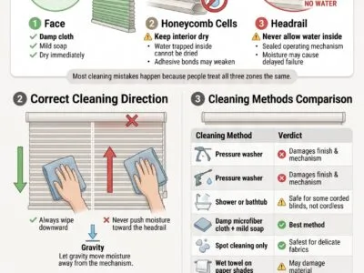 How to Clean Cordless Blinds Without Wrecking Them