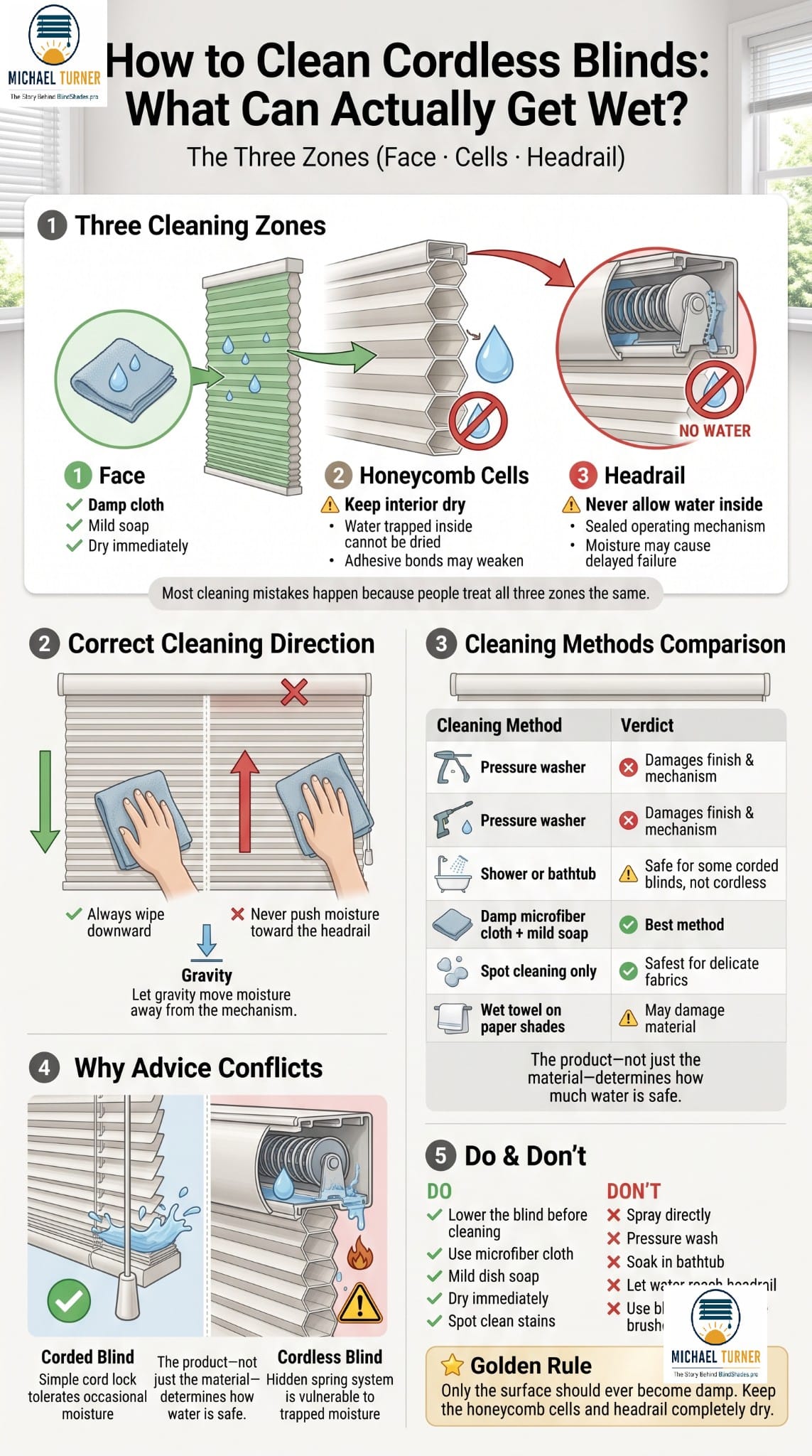 How to Clean Cordless Blinds Without Wrecking Them