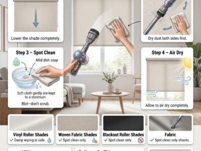 How to Clean Roller Shades Without Damaging the Fabric