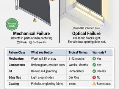 Why Blackout Blinds Fail - and Which Faults You Can Claim