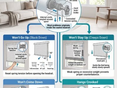 Why Won't My Cordless Blinds Go Up or Down?