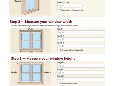 Window measurement tool